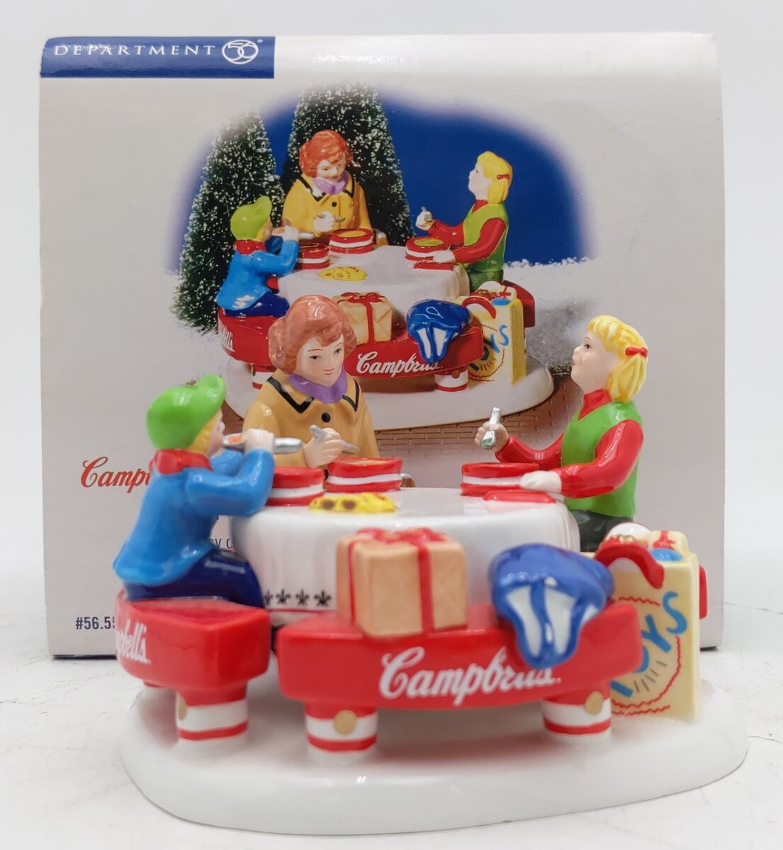Dept 56 56.55179 The Snow Village "M'm! M'm! Good!" Campbell's Ceramic Figure EX/Box