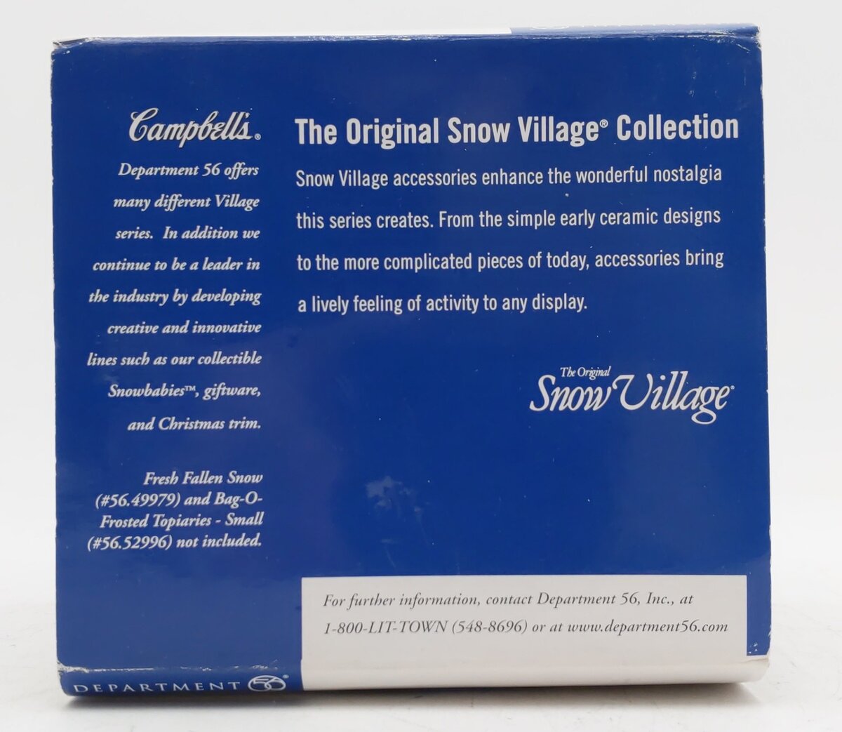 Dept 56 56.55179 The Snow Village "M'm! M'm! Good!" Campbell's Ceramic Figure EX/Box