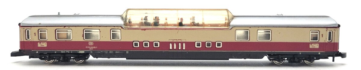 Marklin 8738 Z Scale Deutsche Bundesbahn Tee 1st Class Vista Dome Passenger Car LN/Box
