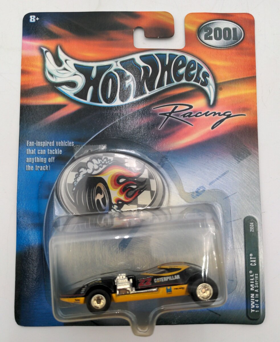 Mattel 295004 Hot Wheels 2001 Racing #20 Twin Mill CAT car NIB