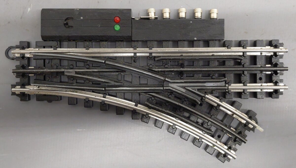K-Line 6-21398 O Gauge SuperSnap 31" RH Remote Control Switch Turnout- No Remote VG/Box