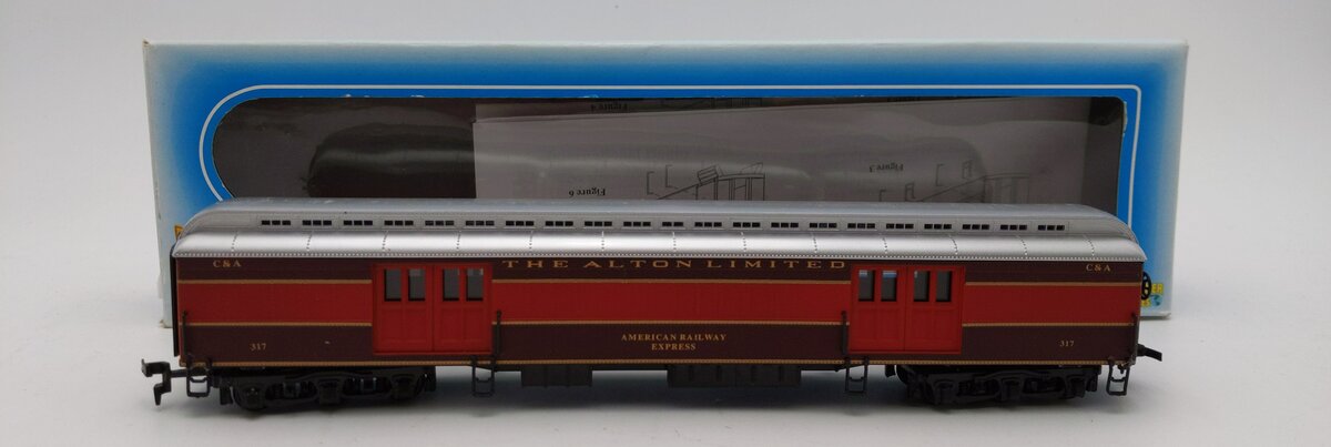 IHC 49130 HO Scale Chicago & Alton Heavyweight Baggage Car #317 LN/Box