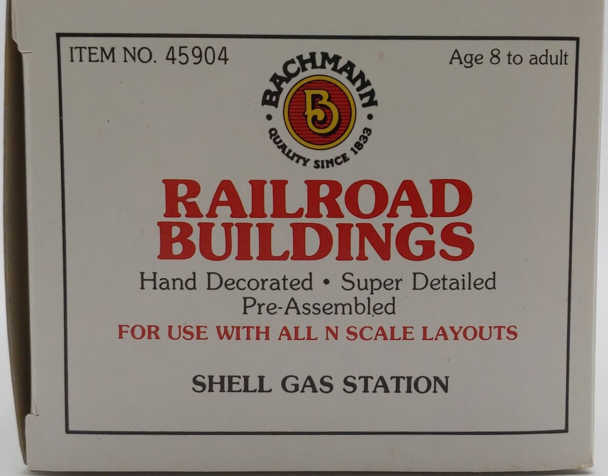 Bachmann 45904 N Plasticville Assembled Shell Gas Station LN/Box