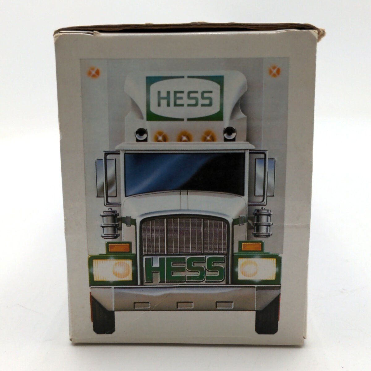 Hess 1987 Semi-Truck Gasoline Fuel Oils Toy Truck Bank W/Green Barrels NIB