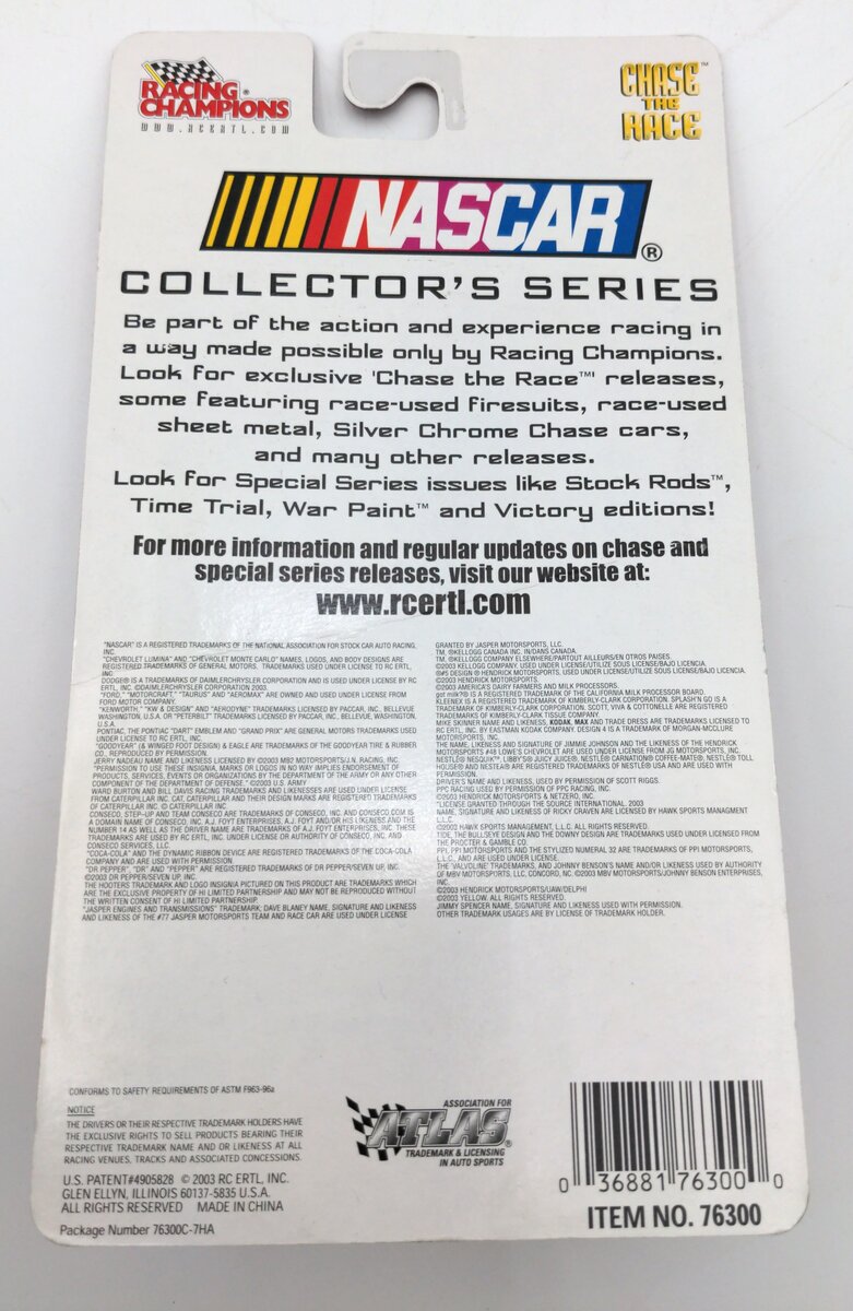 Ertl 76300 1:64 Scale Diecast Racing Champions Nascar CAT #22 Car NIB