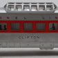 Lionel 2442 Vintage O Lionel Lines Clifton Red Stripe Illuminated Vista Dome Car VG