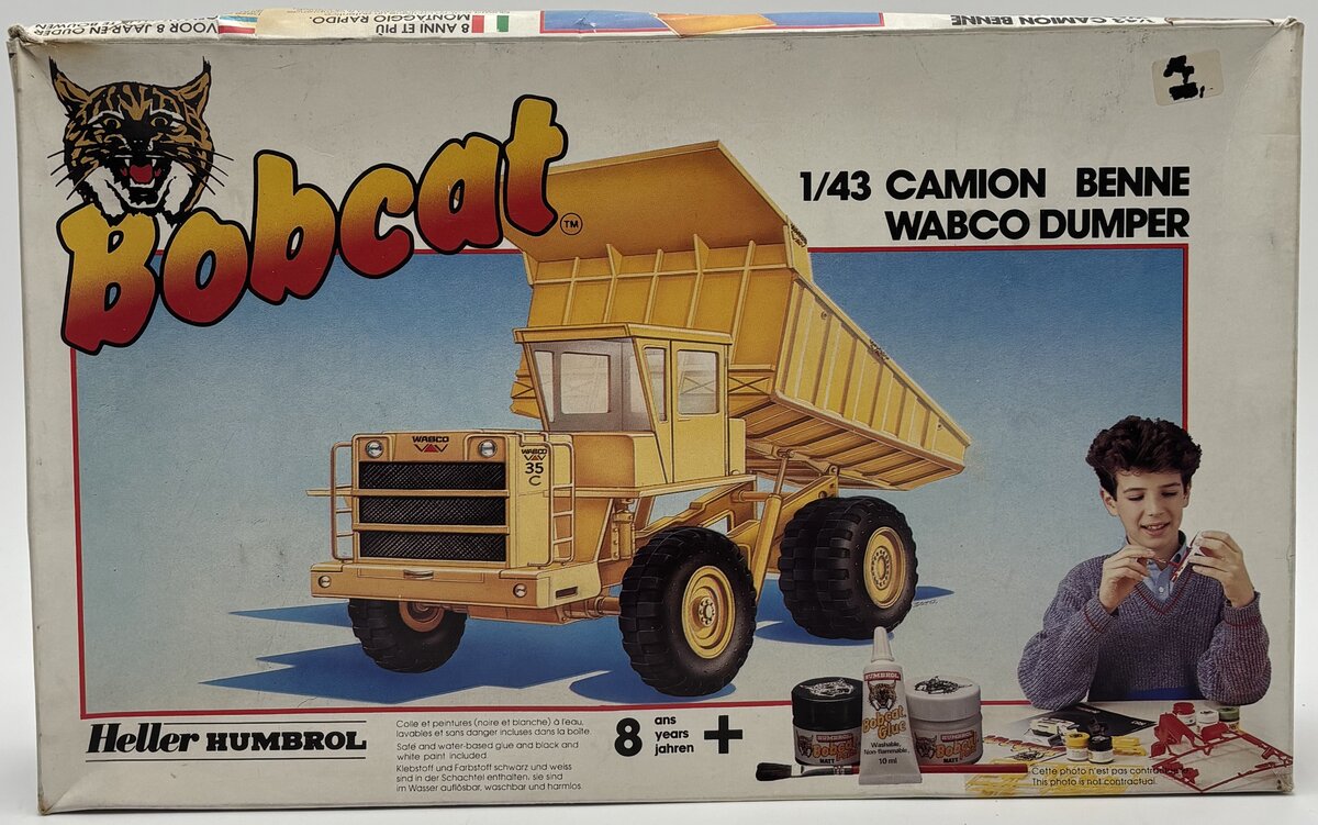Humbrol Heller 3504 1:43 Bobcat Camion Benne Wabco Dumper Kit LN/Box