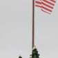Dept 56 5177-2 The Snow Village Ceramic Flag Pole EX/Box