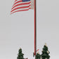Dept 56 5177-2 The Snow Village Ceramic Flag Pole EX/Box