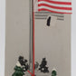 Dept 56 5177-2 The Snow Village Ceramic Flag Pole EX/Box