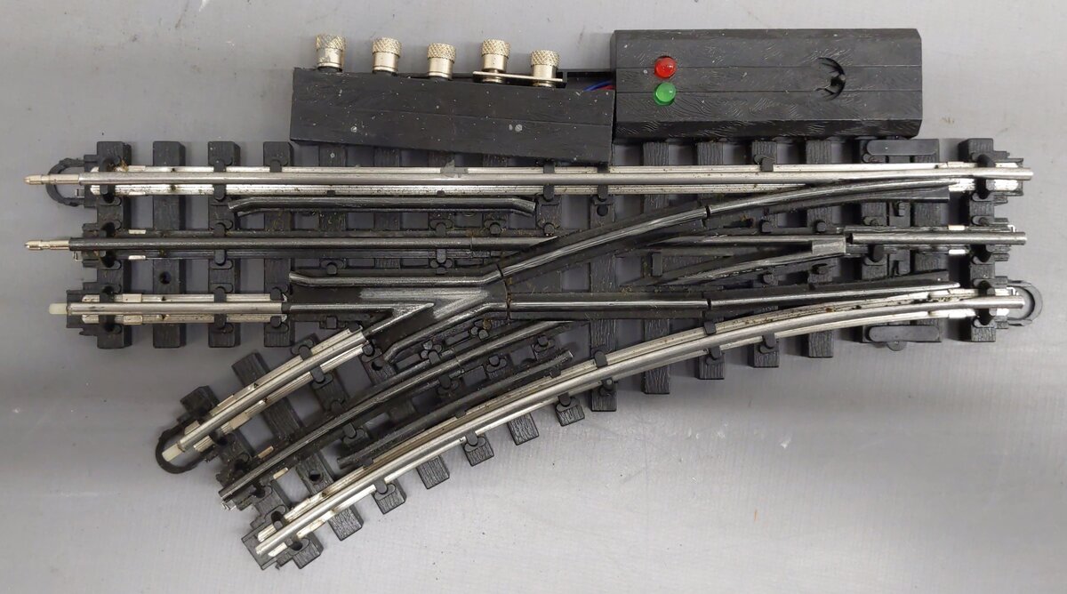 K-Line 6-21397 O Gauge SuperSnap 31" Left Hand Remote Switch Turnout VG/Box