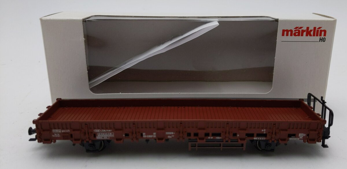 Marklin 4694 HO Scale DB Flatcar w/Brakeman's Platform LN/Box