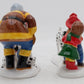Dept 56 54954 The Snow Village "Fun At The Firehouse" Ceramic Figures (Set Of 2) EX/Box