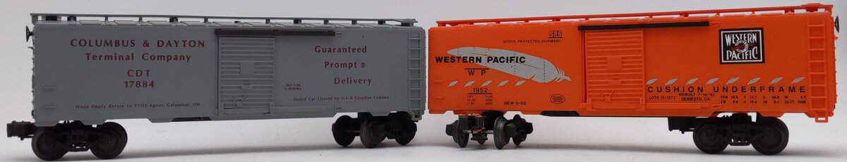 Lionel O Gauge Assorted Box Cars [2] EX/Box