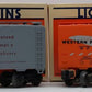 Lionel O Gauge Assorted Box Cars [2] EX/Box