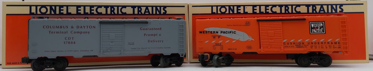 Lionel O Gauge Assorted Box Cars [2] EX/Box