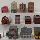 Assorted Plastic HO Scale Buildings [12] VG