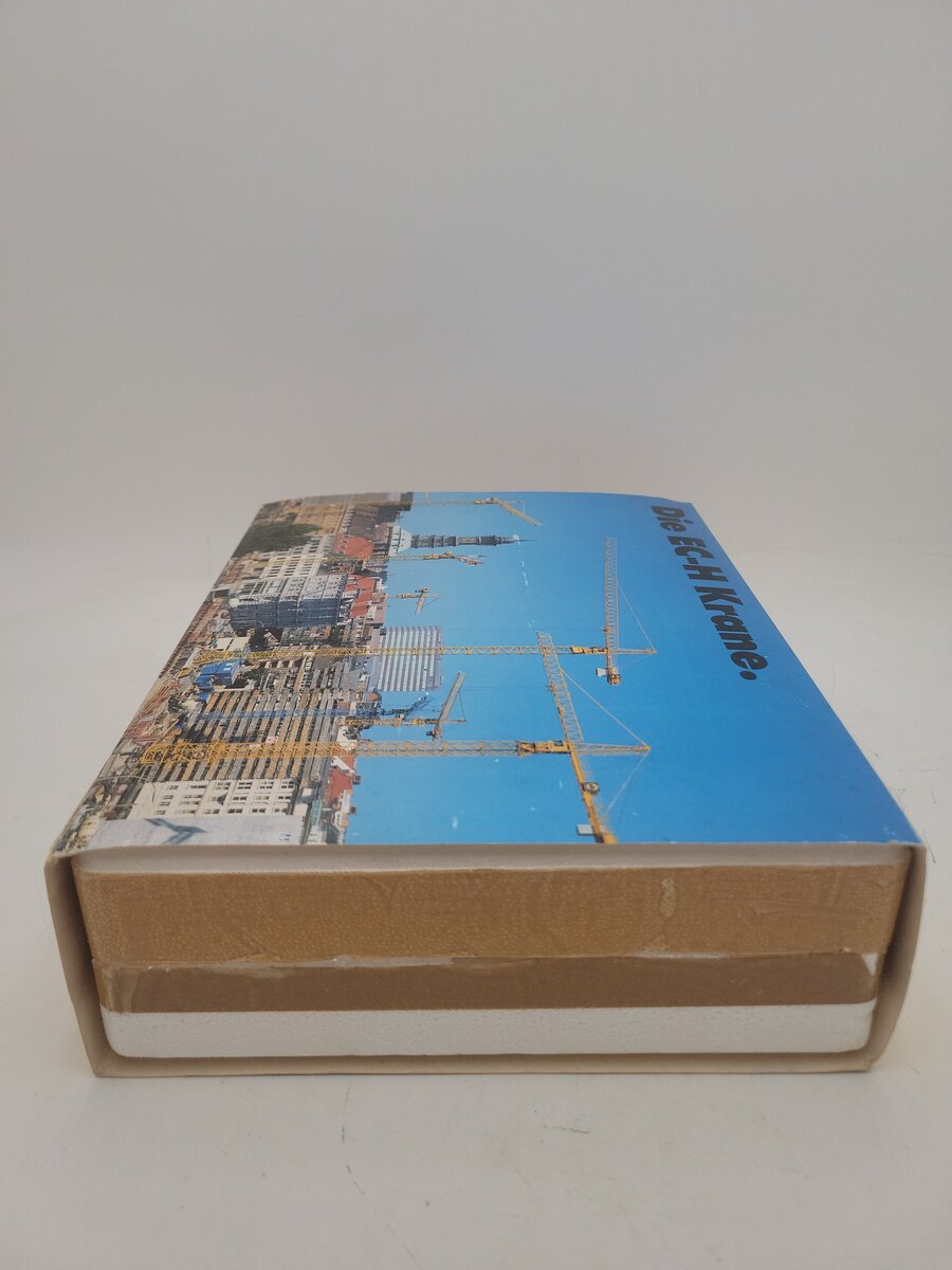 Conrad 1:87 Scale Diecast Yellow Liebherr Tower Crane EC-H Krane Die Cast Model EX/Box