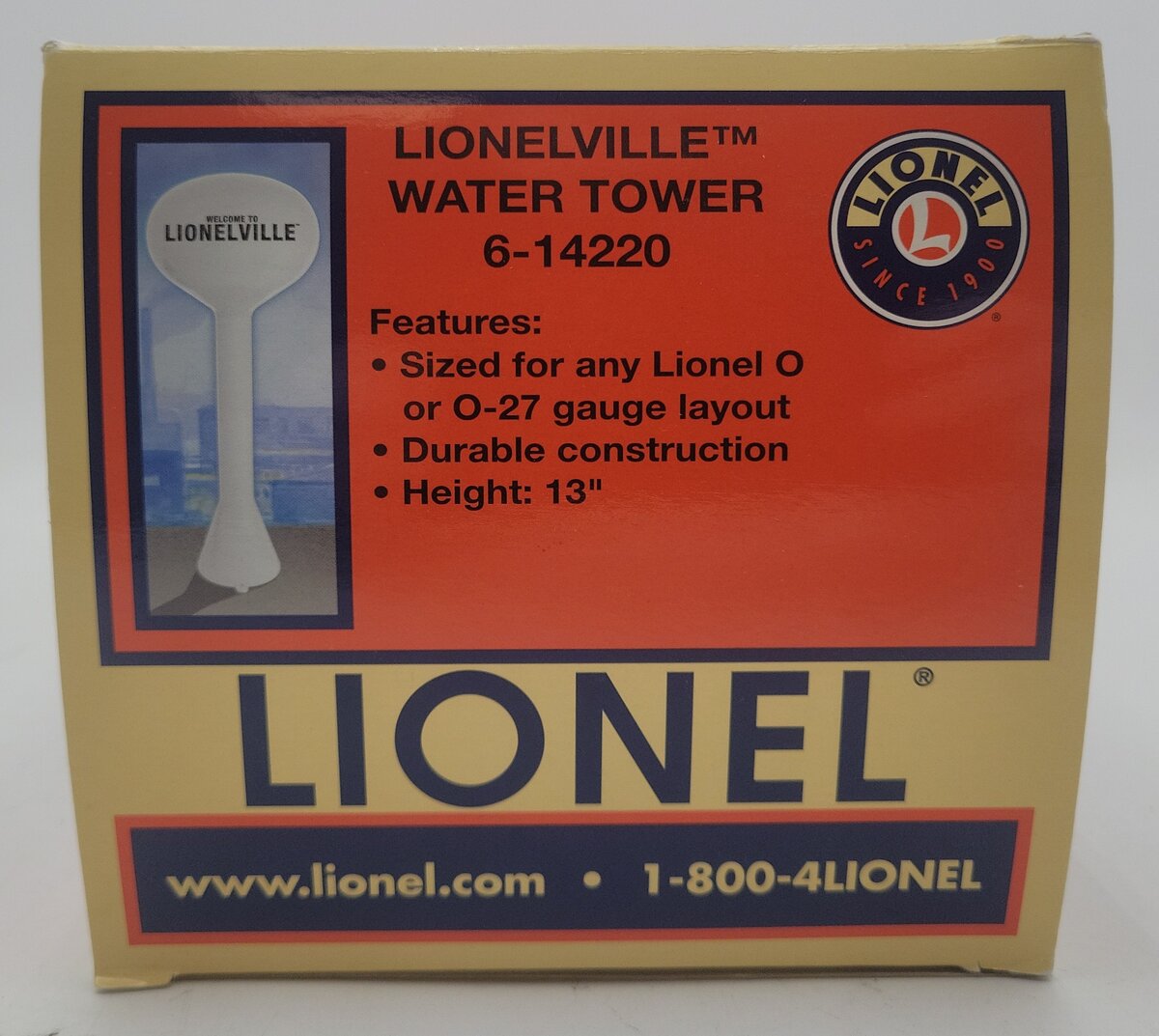 Lionel 6-14220 O Lionelville Water Tower EX/Box