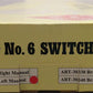 Aristo-Craft 20340 G #6 Stainless Steel Left Hand Switch/Turnout LN/Box