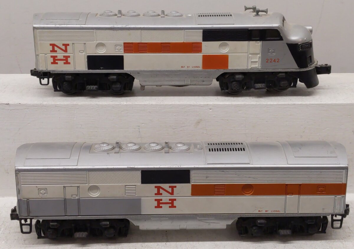 Lionel 2242 Vintage O New Haven F3 AB Diesel Locomotive VG