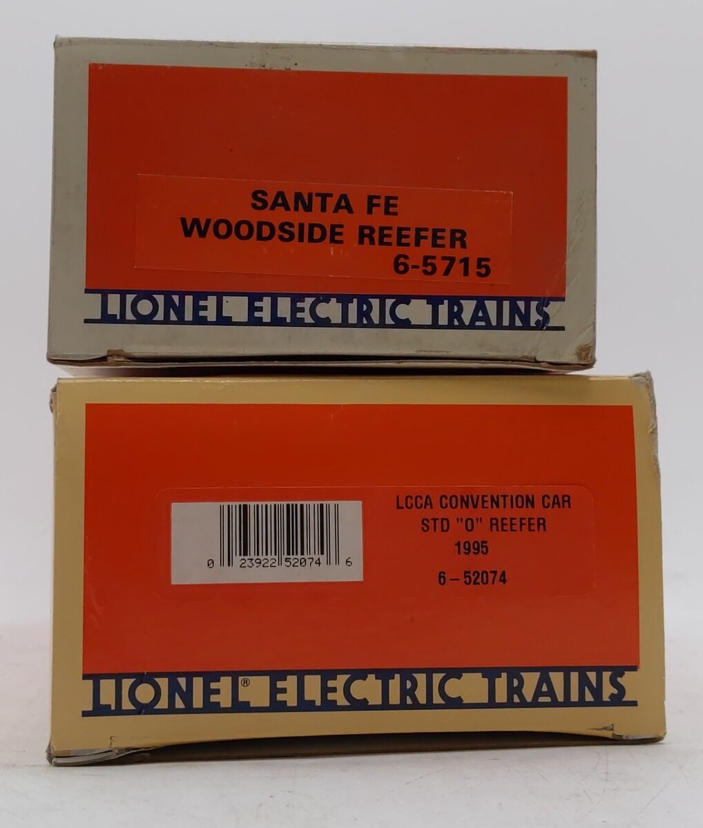 Lionel O Gauge Assorted Reefers: 6-5715 & 6-52074 [2] EX/Box