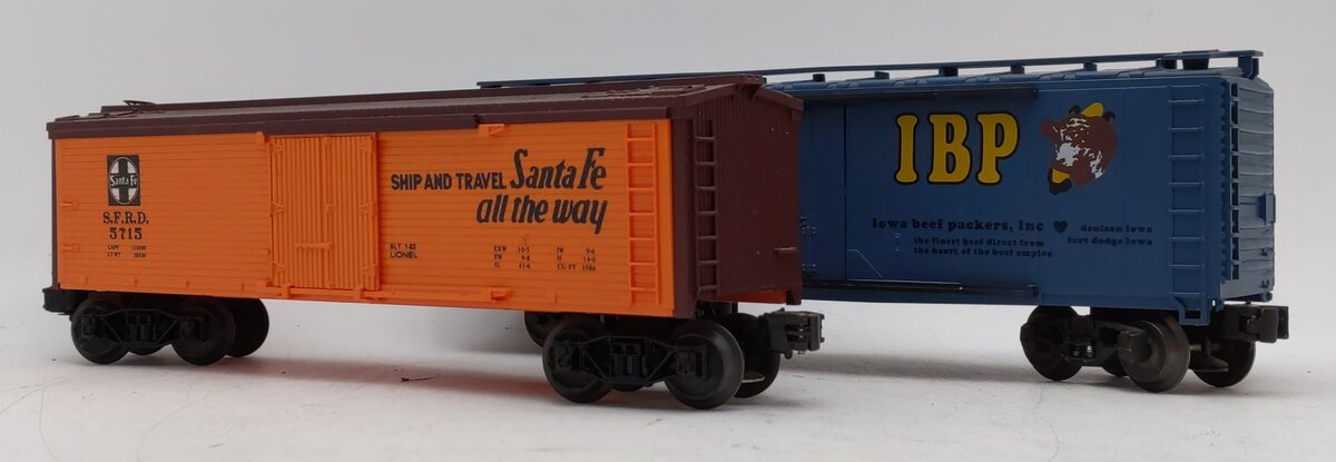 Lionel O Gauge Assorted Reefers: 6-5715 & 6-52074 [2] EX/Box