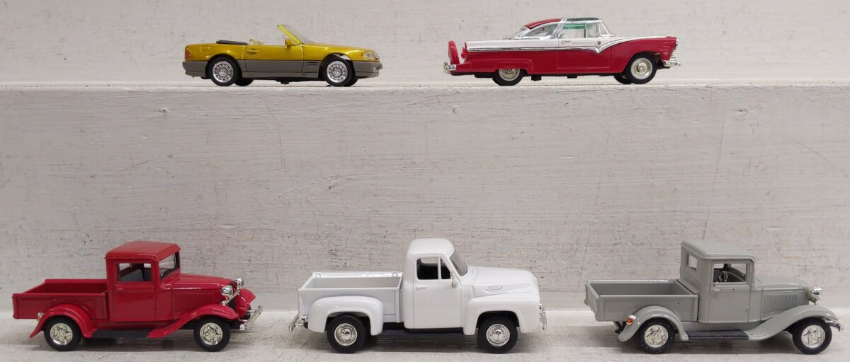 MTH 1/43 Scale Assorted Roadster Die Cast Vehicles [5] EX