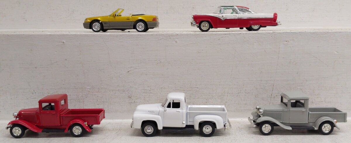 MTH 1/43 Scale Assorted Roadster Die Cast Vehicles [5] EX