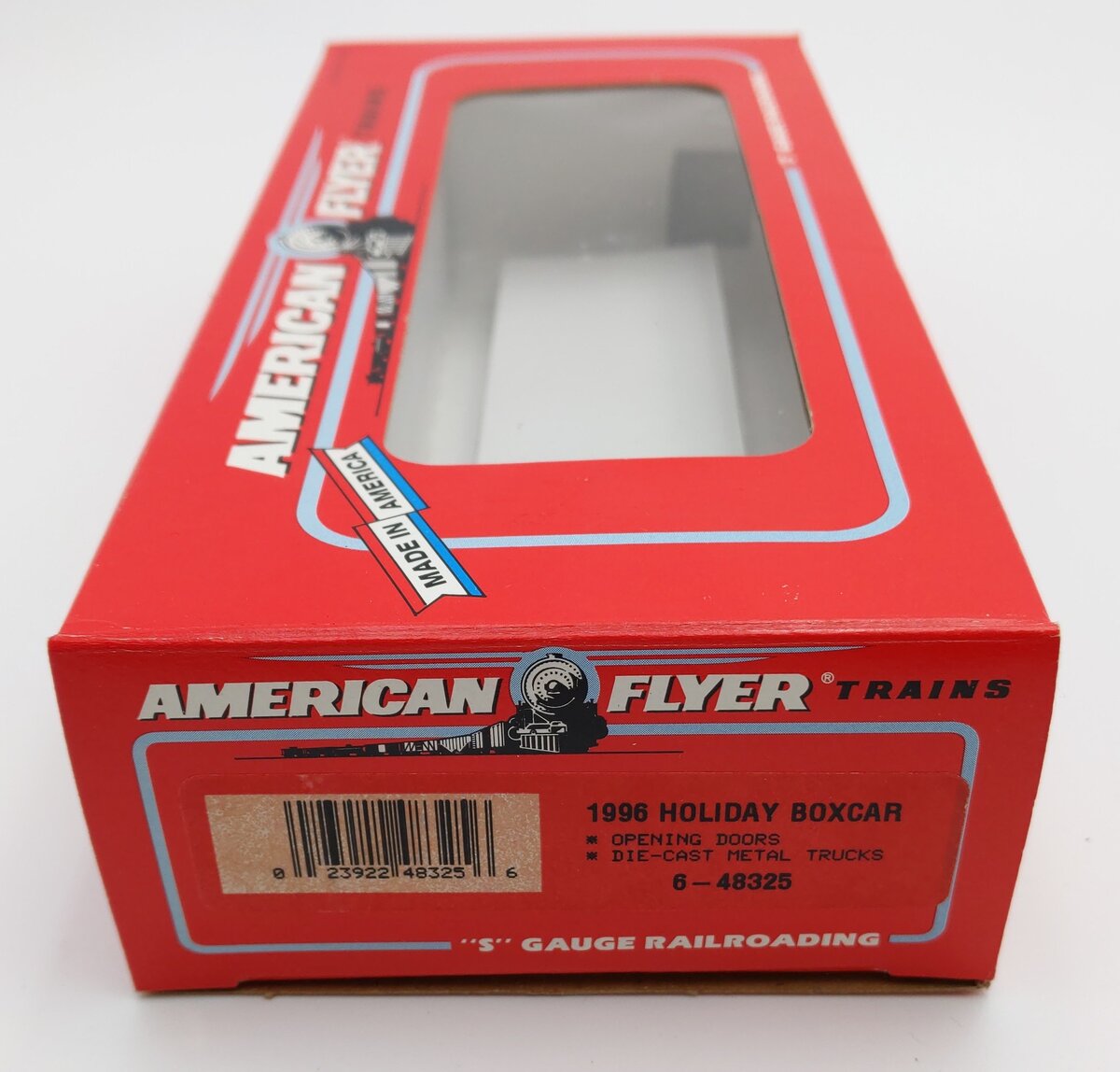 American Flyer 6-48325 S Gauge 1996 Holiday Boxcar EX/Box