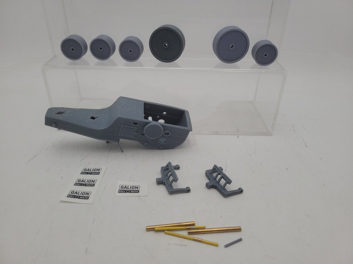 Custom Built 1:25 Scale Galion Roll-O Matic 3 Drum Roller Unpainted Resin Kit EX
