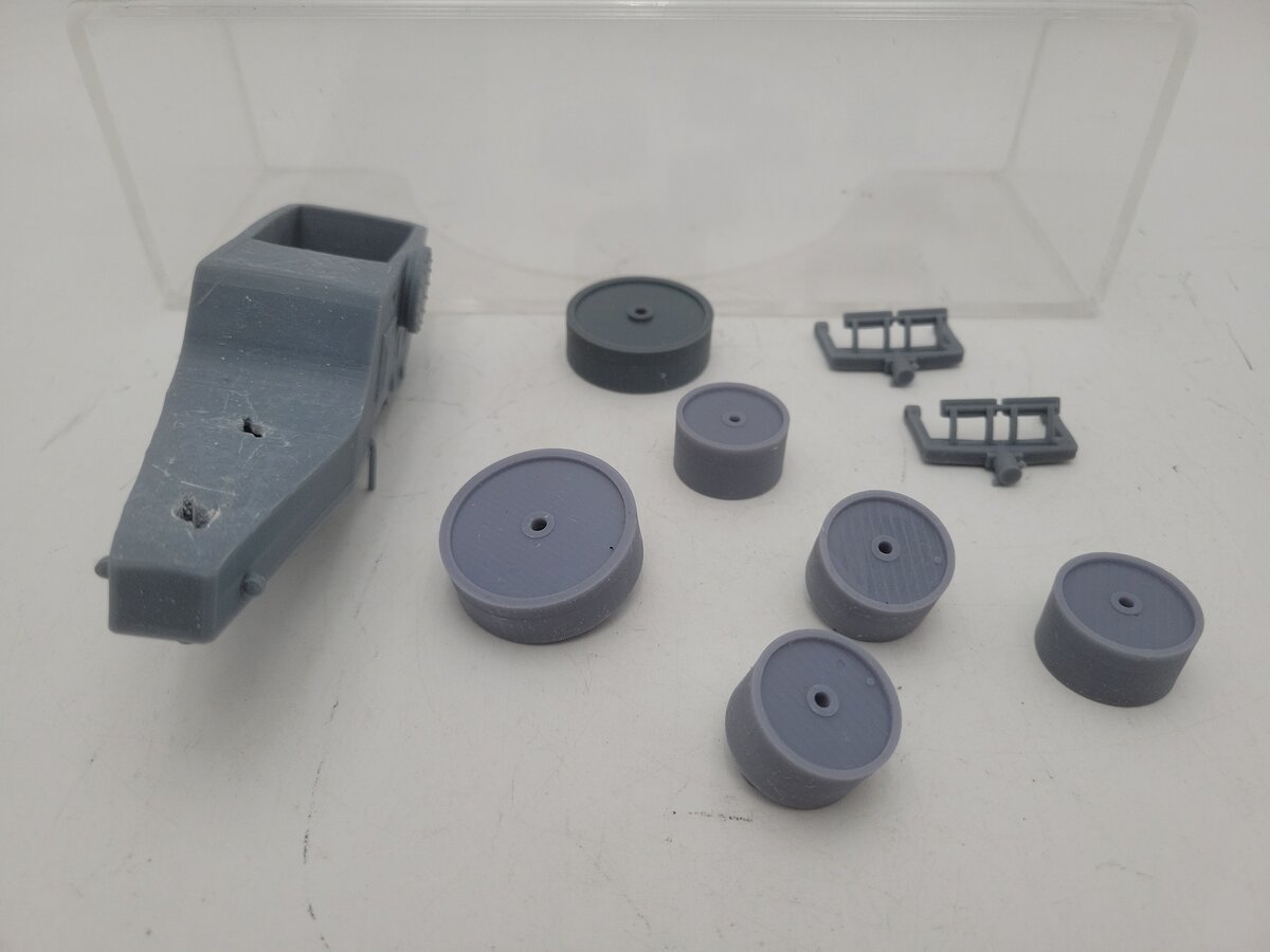 Custom Built 1:25 Scale Galion Roll-O Matic 3 Drum Roller Unpainted Resin Kit EX