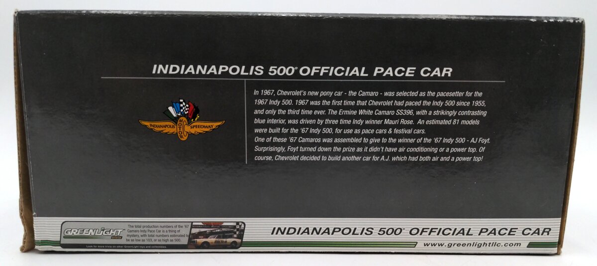 Greenlight Collectibles 73293 1:24 Diecast Chevrolet Camaro Indy 500 Pace Car NIB