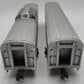 Lionel Vintage O Gauge Custom Santa Fe Aluminum Passenger Cars (2)