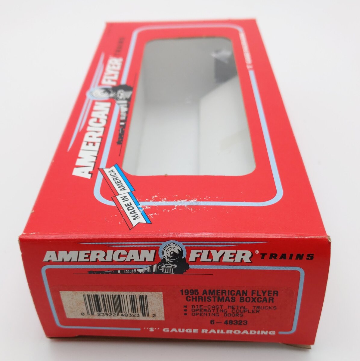 American Flyer 6-48323 S Gauge 1995 American Flyer Christmas Boxcar #48323 EX/Box