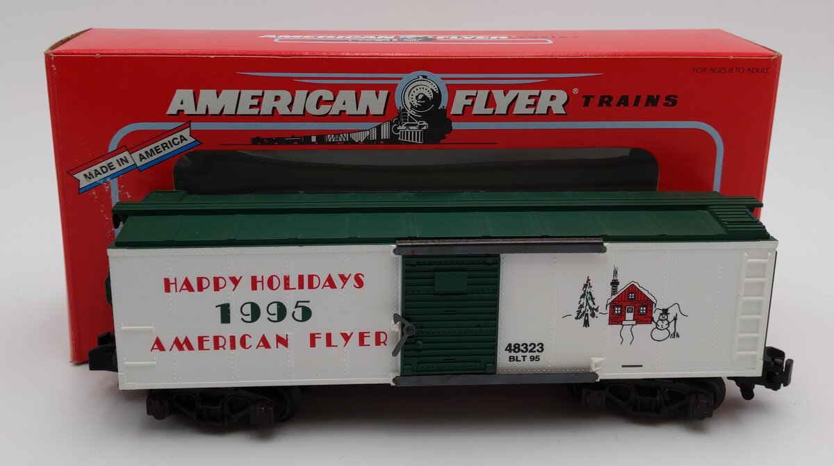 American Flyer 6-48323 S Gauge 1995 American Flyer Christmas Boxcar #48323 EX/Box