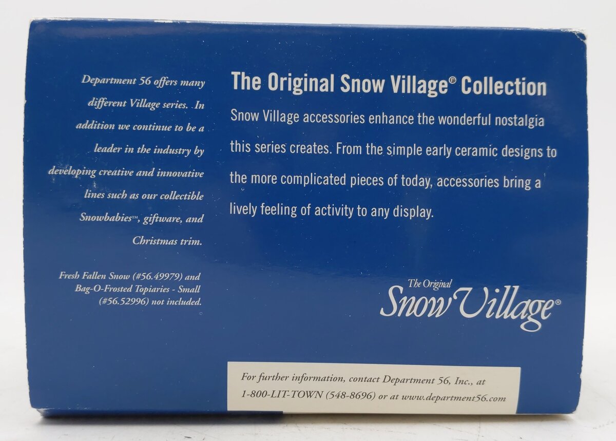 Dept 56 56.55260 The Original Snow Village "Who's Walking Who?" Ceramic Figure EX/Box