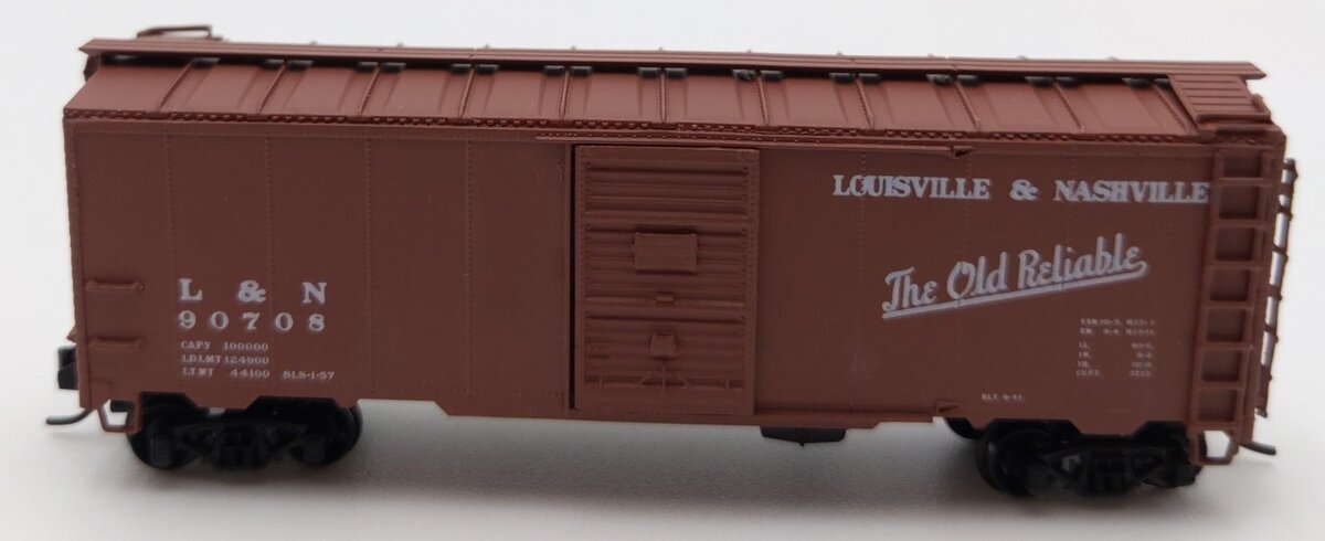 InterMountain 65720-11 N Scale Louisville & Nashville 1937 AAR 40' Boxcar #90708 LN/Box