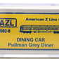 American Z-Line 71502-0 Z Scale Pullman Dining Passenger Car EX/Box