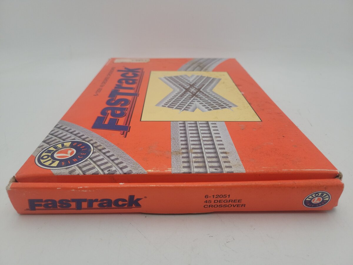 Lionel 6-12051 O Gauge FasTrack 45 Degree Crossover EX/Box