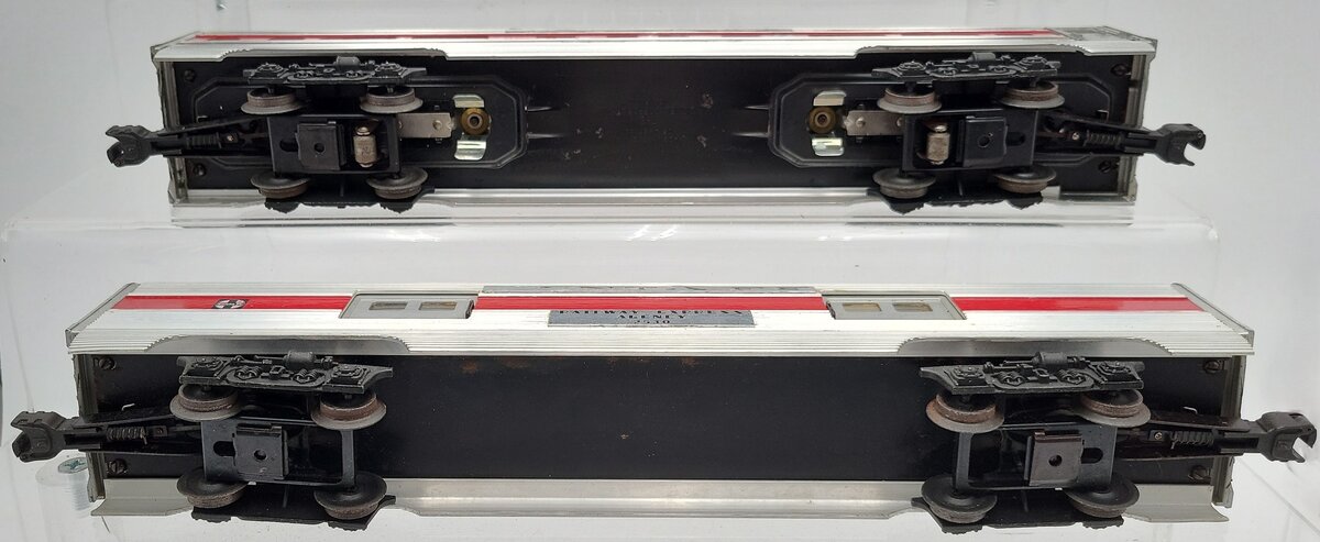 Lionel Vintage O Gauge Custom Santa Fe Aluminum Passenger Cars [2]