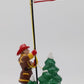 Dept 56 56.55154 The Snow Village "Snow Village Raising The Flag" Ceramic Figure EX/Box
