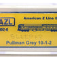 American Z-Line 71102-0 Z Scale Pullman Grey 10-1-2 Sleeper Passenger Car LN/Box