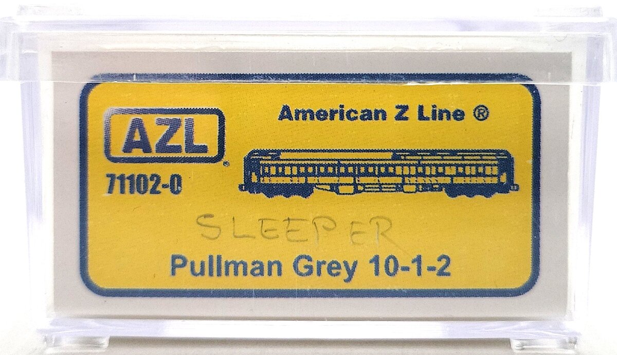 American Z-Line 71102-0 Z Scale Pullman Grey 10-1-2 Sleeper Passenger Car LN/Box