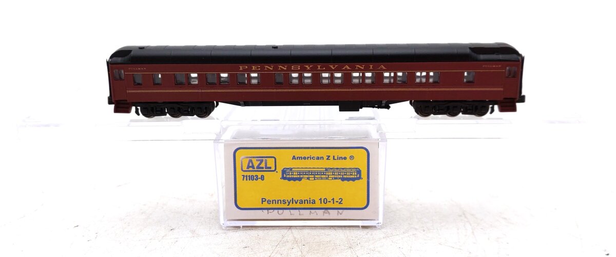 American Z-Line 71103-0 Z PRR Heavyweight Pullman 10-1-2 Sleeper Passenger Car NIB
