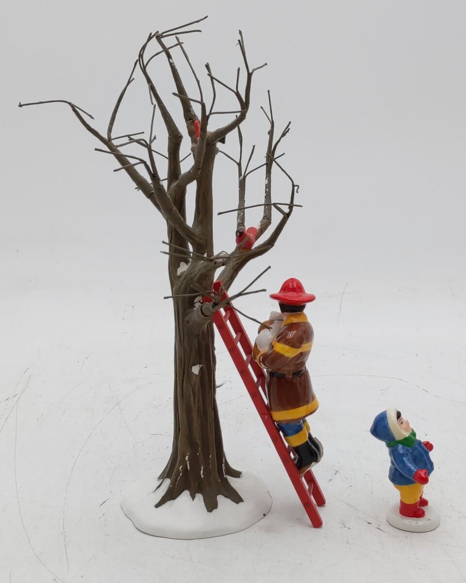 Dept 56 5495-3 The Snow Village "Fireman To The Rescue" Figures (Set Of 3) NIB