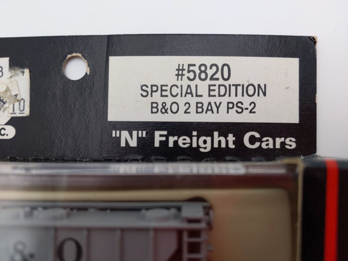 Atlas 5820 N B&O 2-Bay Hopper Cars (Pack of 3) LN/Box