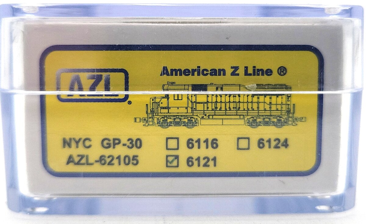American Z-Line 62105 Z Scale New York Central GP-30 Diesel Locomotive #6121 LN/Box