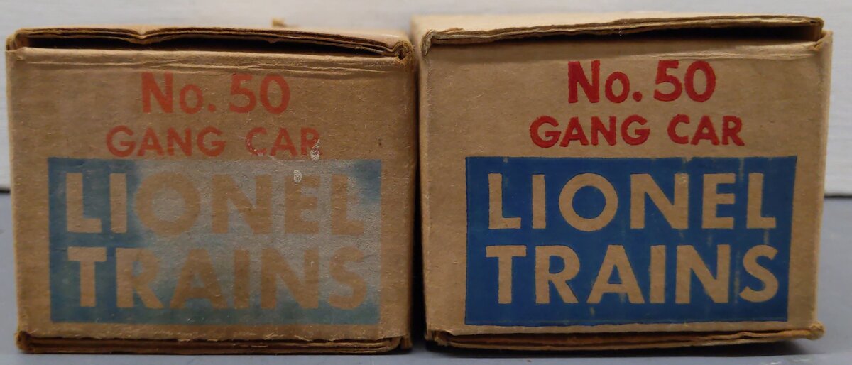 Lionel O Gauge Vintage 50 Gang Car; [2] VG/Box