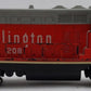 Lionel O Gauge Vintage Burlington Diesel Locomotive #208 - Custom